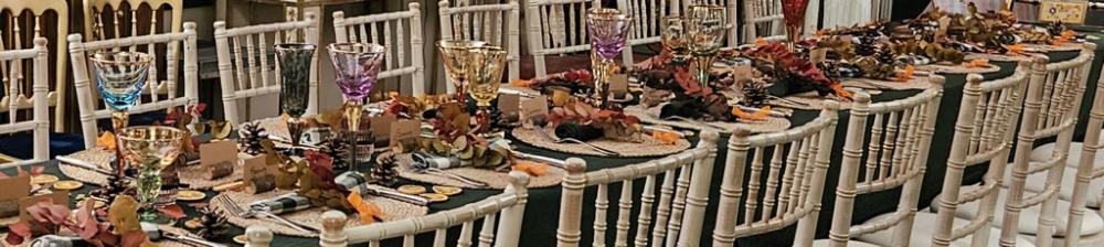 Chiavari chair hire in London for Thanksgiving Dinner